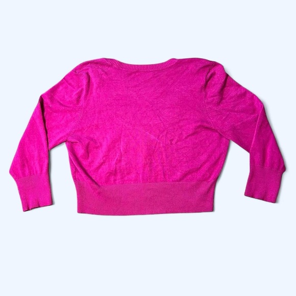 Y2K Pink Cropped Cardigan Top by John Paul Richard! - Picture 4 of 7